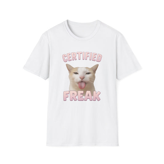 Certified Freak cat meme tee